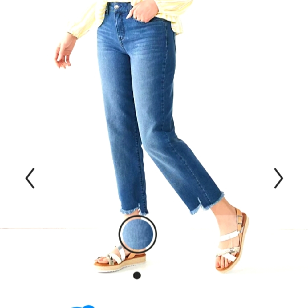 👖 BRAND NEW NINE WEST HIGH RISE STRAIGHT LEG DENIM JEANS WOMEN'S 8 PANTS